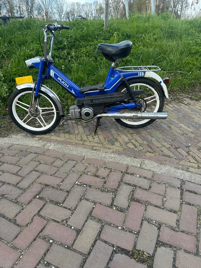 Puch Maxi 1987 - Blauw, Fietsen en Brommers, Brommers | Puch, Ophalen, Gebruikt, Maximaal 45 km/u, Maxi