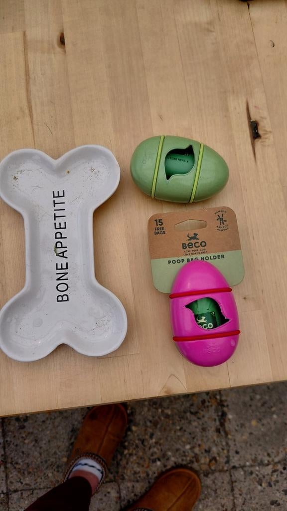 Poepzakjes met houder en snoepbordje, Dieren en Toebehoren, Honden-accessoires, Ophalen, Nieuw