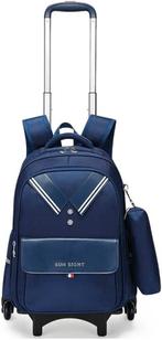 Nieuwe Trolley Rugzak met 2x 3 wieltjes voor traplopen, Wieltjes, Minder dan 40 cm, Nieuw, 35 tot 55 cm