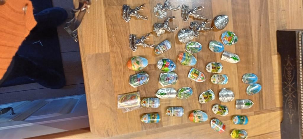 Partij vintage wandelstok schildjes Duitsland Oostenrijk Tir, Ophalen of Verzenden, Gebruikt