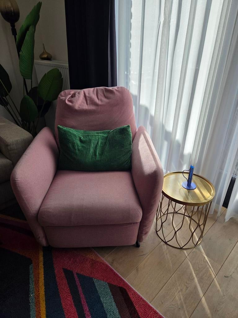 Roze IKEA Relaxfauteuil, Ophalen, Zo goed als nieuw, 75 tot 100 cm, 50 tot 75 cm