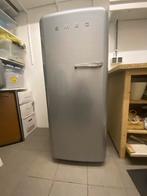 SMEG Koelkast met Vriesvak - Zilvergrijs Retro Design, Witgoed en Apparatuur, Ophalen, Gebruikt, 140 tot 160 cm, 45 tot 60 cm