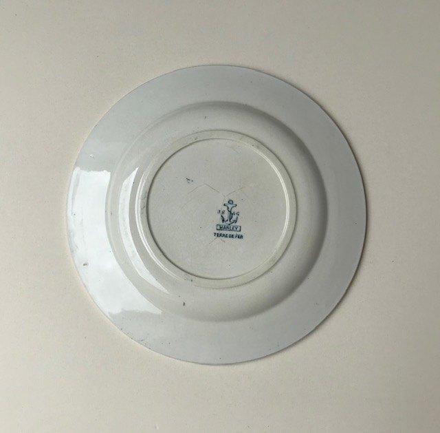 Antiek plat bord diner bord J.S. & G. Hanley terre de fer, Antiek en Kunst, Antiek | Servies los, Ophalen of Verzenden