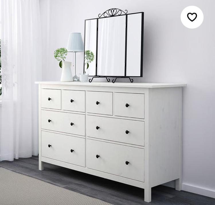 IKEA Hemnes ladekast wit, Huis en Inrichting, Kasten | Ladekasten, Ophalen, 5 laden of meer, 100 tot 150 cm, Zo goed als nieuw