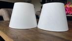 2 witte lampenkappen, Ophalen of Verzenden, Zo goed als nieuw, Rond, Minder dan 25 cm