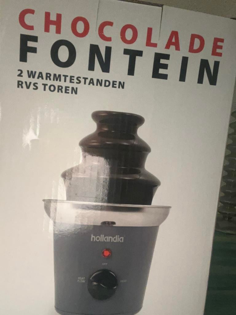 Nieuwe Hollandia chocoladefontein - Klein model RVS, Witgoed en Apparatuur, Ophalen of Verzenden, Nieuw