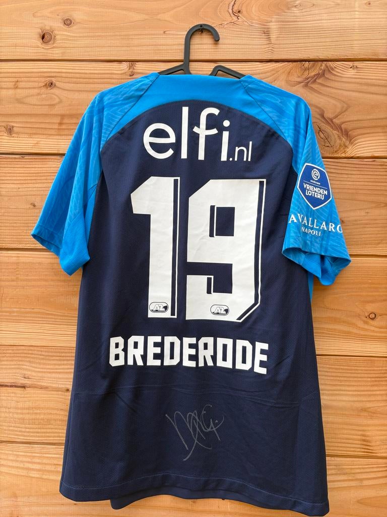 Matchworn AZ Alkmaar shirt Brederode kwartfinale beker, Ophalen of Verzenden, Gebruikt, Shirt