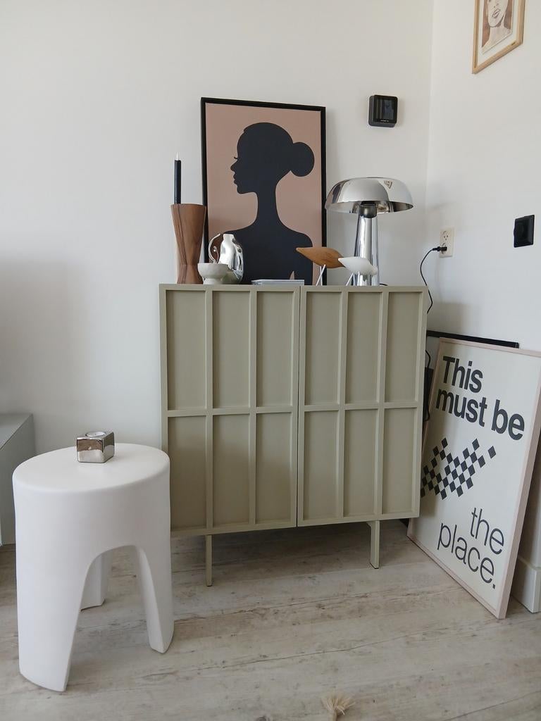 HK living wandkast, kleur pebble, Ophalen, 50 tot 100 cm, Zo goed als nieuw, Minder dan 100 cm