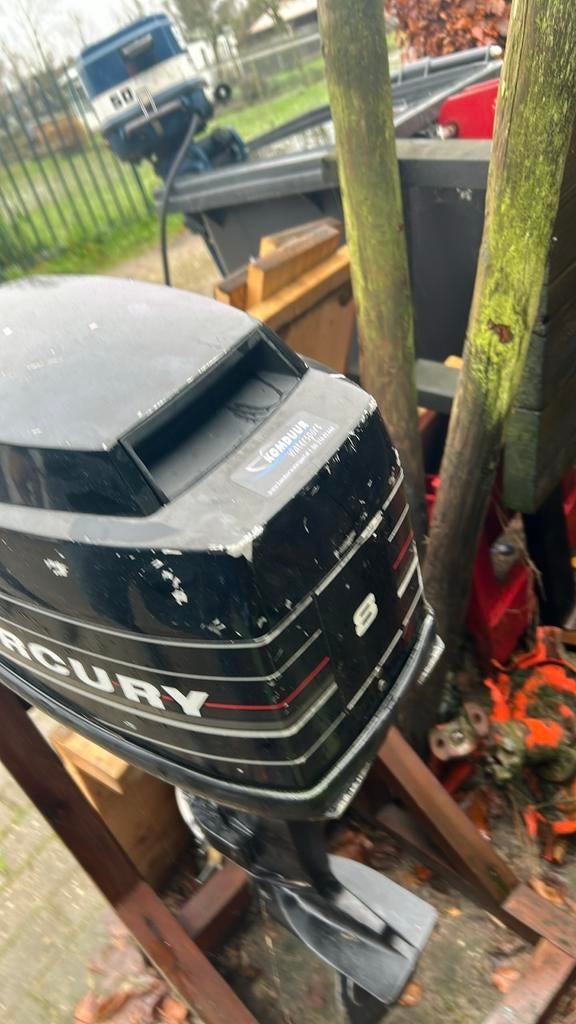 Mercury 8 pk buitenboordmotor, Ophalen, Gebruikt, Mercury