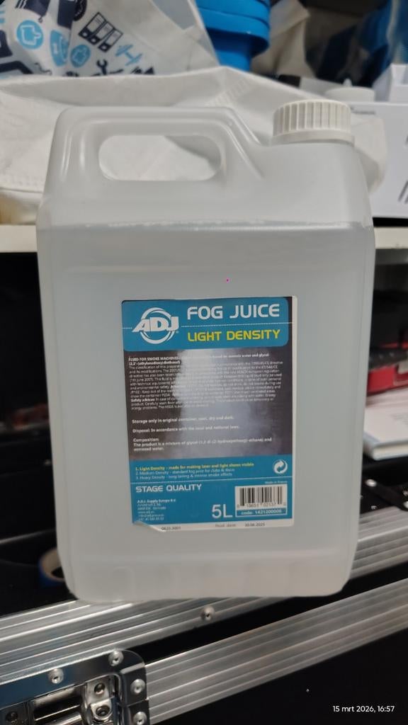 8x ADJ Rookvloeistof Light Density 5 Liter, Ophalen, Nieuw, Rookmachine, Geluidgestuurd