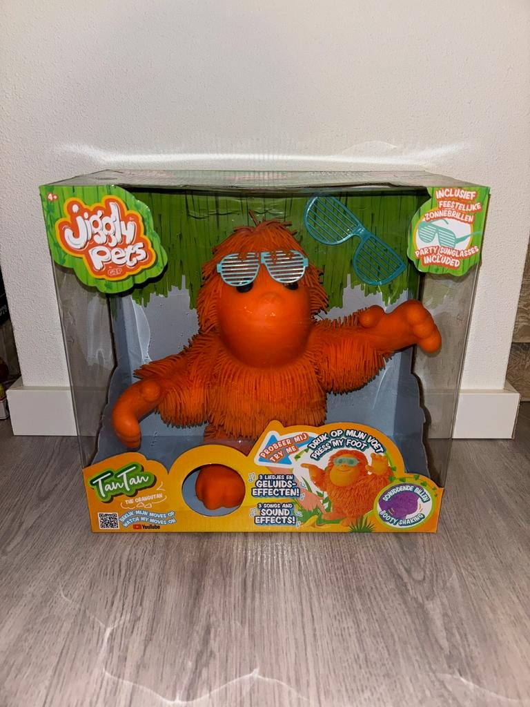 Jiggly Pets Tan-Tan de Orang-oetan dansende knuffel, Ophalen of Verzenden, Nieuw, Jongen of Meisje