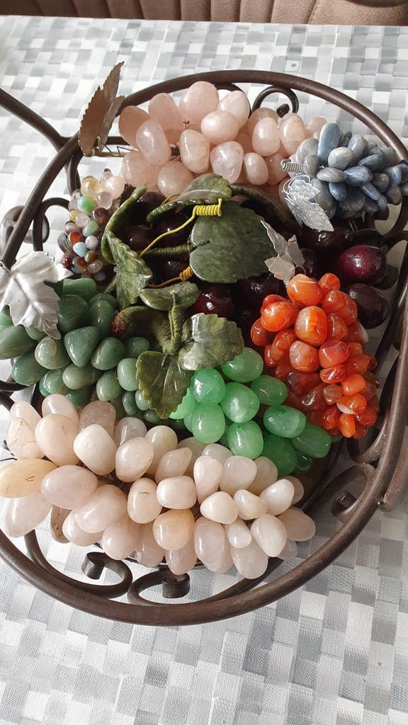 Edelstenen druiven trossen, Antiek en Kunst, Ophalen of Verzenden