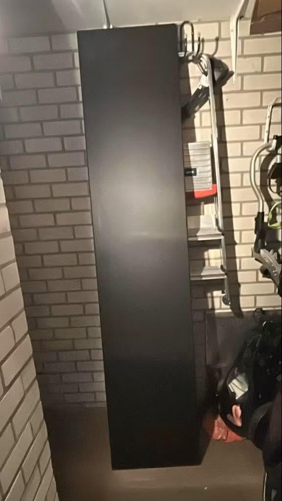 kastdeur IKEA REINSVOLL antraciet 50x229 cm (+ scharnieren), Ophalen, 200 cm of meer, Nieuw, 50 tot 100 cm