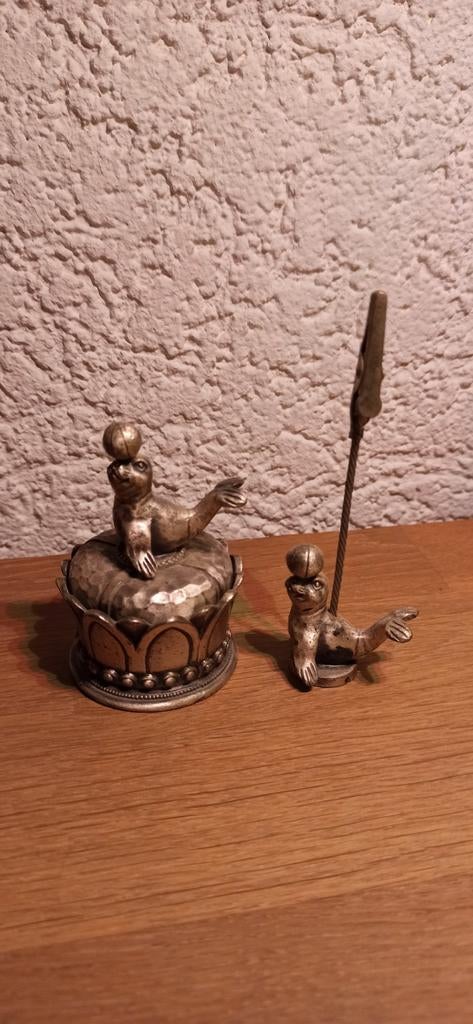 zeeleeuw zeehond setje, Verzamelen, Dierenverzamelingen, Ophalen of Verzenden, Zo goed als nieuw, Overige soorten, Beeldje of Figuurtje