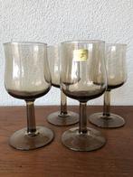 Wijnglazen bruin rookglas, Ophalen of Verzenden, Zo goed als nieuw, Overige typen
