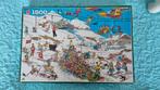 Grappige Ski Puzzel 1500 Stukjes - Gebruikt, Ophalen of Verzenden, Meer dan 1500 stukjes, Gebruikt, Legpuzzel