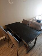 Eleonora Eettafel 100x180 + 4 Stoelen - Gebruikt, Ophalen of Verzenden
