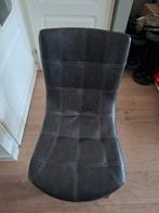 6 eetkamerstoelen, Gebruikt, Zwart, Ophalen of Verzenden, Stof