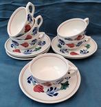 Boerenbont robuuste koffiekopjes.                   per-stuk, Ophalen of Verzenden