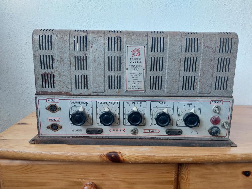 Geloso G-274-a buizenversterker, Audio, Tv en Foto, Buizenversterkers, Ophalen, Versterker