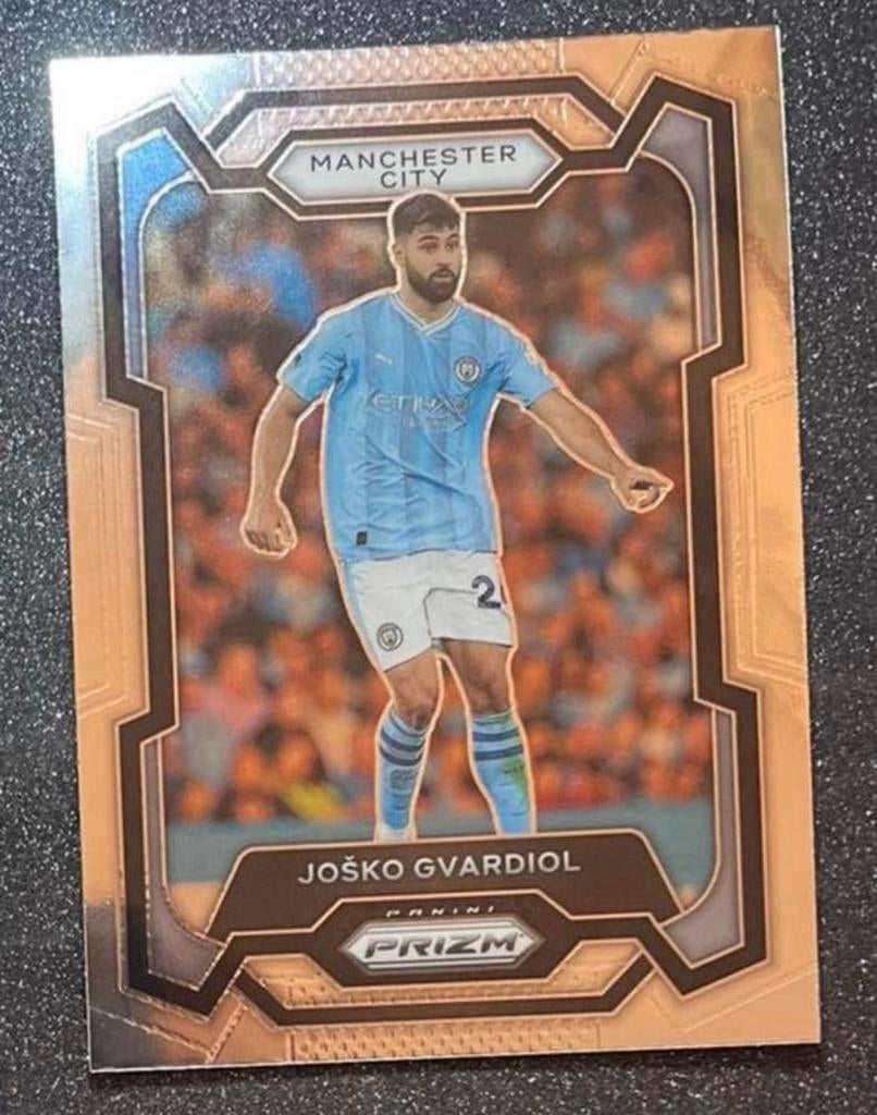 Panini Premier League 23/24 PRIZM  GVARDIOL  MANCHESTER CITY, Verzenden, Zo goed als nieuw, Plaatje