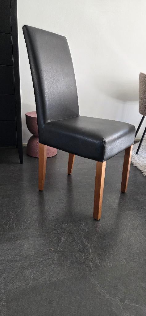 Eetkamerstoelen, Huis en Inrichting, Ophalen, Gebruikt, Zwart, Overige materialen