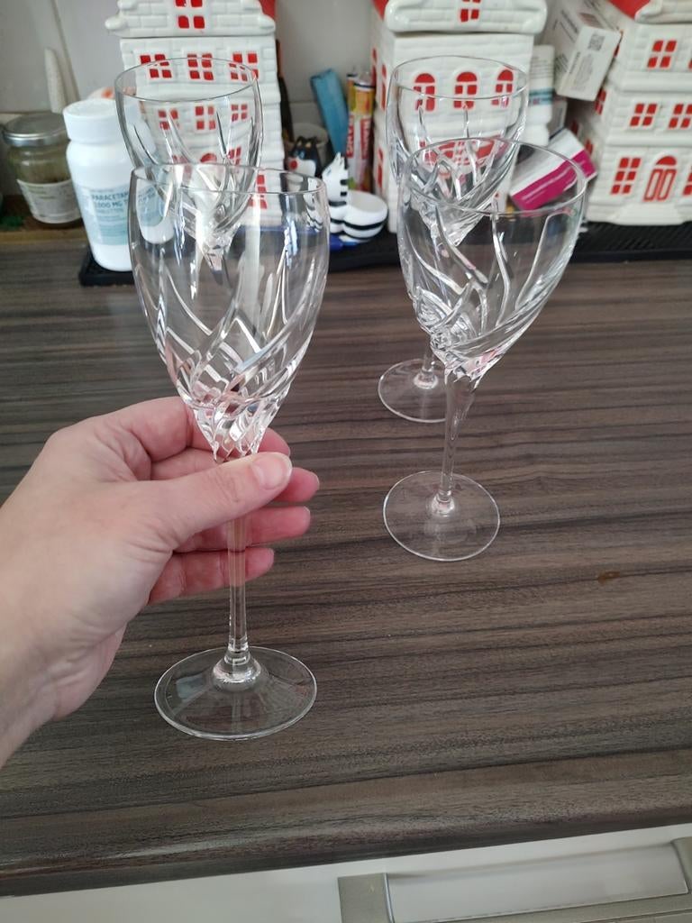 Wedgwood Toscane Wijnglazen - Set van 4, Antiek en Kunst, Antiek | Glas en Kristal, Ophalen of Verzenden