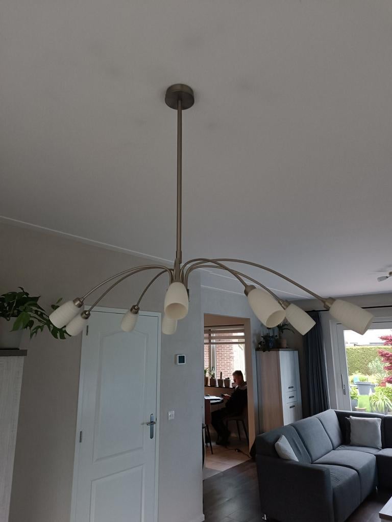 Hanglamp, Ophalen, Gebruikt, Glas, Minder dan 50 cm