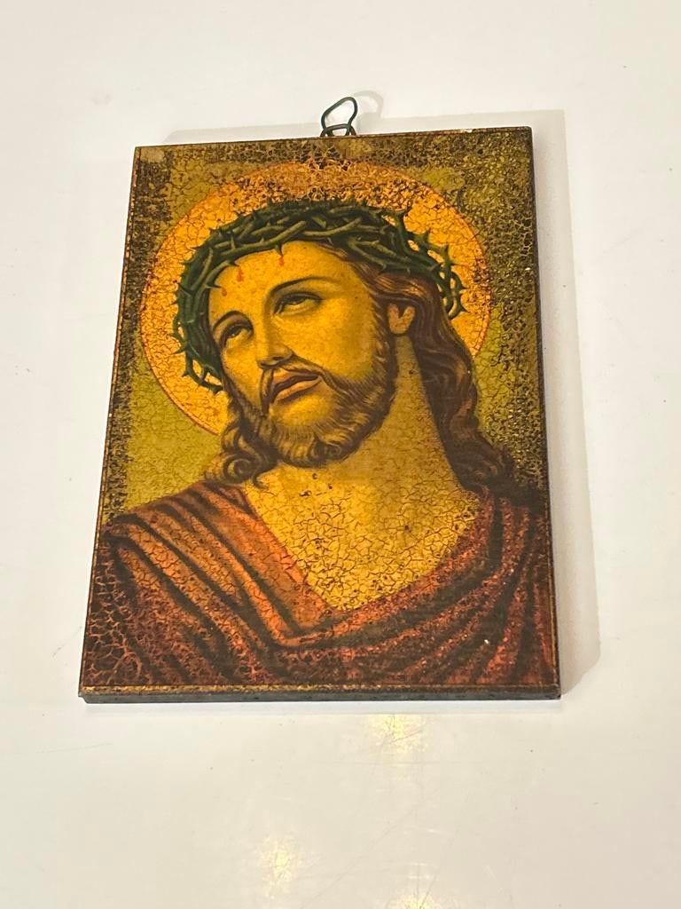 Vintage Jezus Christus Plaquette - Religieuze Kunst, Ophalen of Verzenden