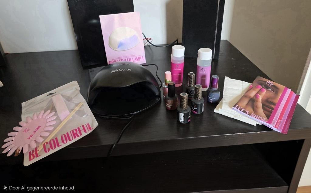 Nagel set met verwarmer, Sieraden, Tassen en Uiterlijk, Uiterlijk | Cosmetica en Make-up, Ophalen, Overige kleuren, Zo goed als nieuw