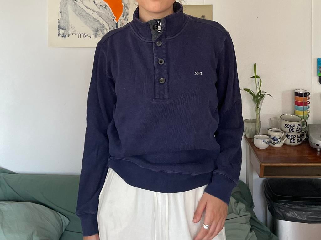 Mc Gregor Vintage vestje S Blauw/Paars, Ophalen of Verzenden, Zo goed als nieuw, Maat 36 (S), Blauw