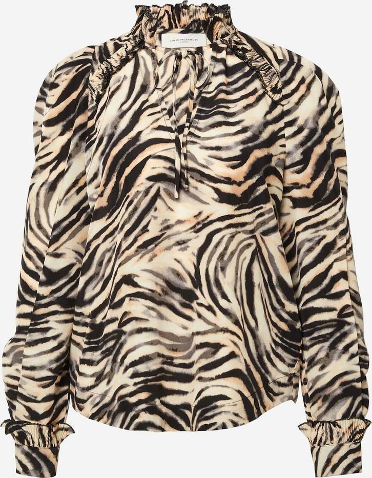 Copenhagen Muse Blouse met Animal Print, Kleding | Dames, Blouses en Tunieken, Zo goed als nieuw, Maat 38/40 (M), Overige kleuren