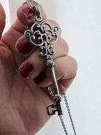 Rvd stalen barok sleutel ketting, Sieraden, Tassen en Uiterlijk, Kettingen, Nieuw, Ophalen of Verzenden, Zilver, Overige materialen