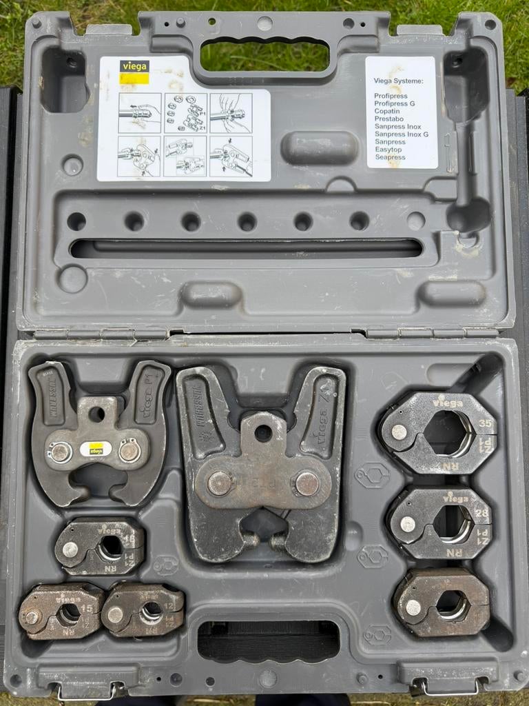 Viega zwenkset 12-15-18-22-28-35 2x moederbek zgan, Ophalen, Zo goed als nieuw