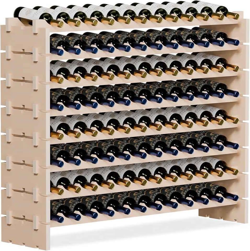 Wijnrek - 96 Flessen, Huis en Inrichting, Woonaccessoires | Wijnrekken, Ophalen, Zo goed als nieuw, 25 flessen of meer, 75 cm of meer