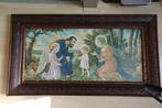 Heilige prent in prachtige houten lijst, Ophalen of Verzenden, Gebruikt, Kaart of Prent, Christendom | Katholiek