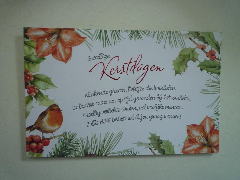 Roodborstje vogels Marjolein Bastin amaryllis hulst, Ophalen of Verzenden, Voor 1920, Vogel