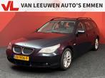 BMW 5-serie Touring 525i, Auto's, Achterwielaandrijving, Zwart, Blauw, Leder en Stof