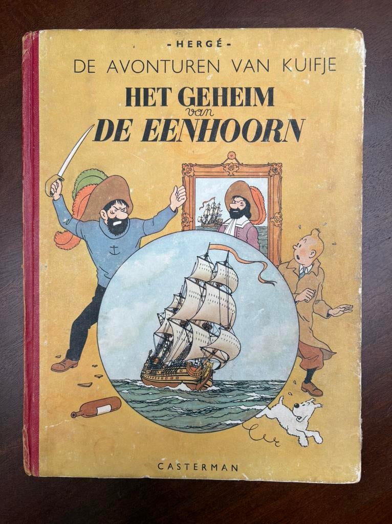 Oude kuifje - geheim van de eenhoorn 1947, Eén stripboek, Ophalen of Verzenden, Zo goed als nieuw