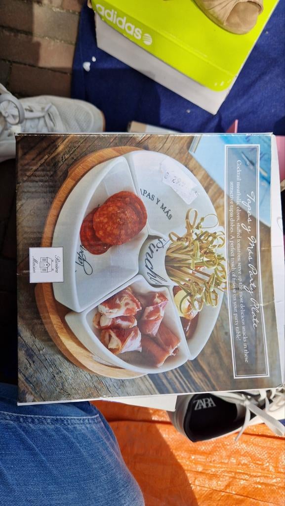 Riviera Maison Tapas y Más Party Plate, Huis en Inrichting, Overige typen, Ophalen of Verzenden, Zo goed als nieuw, Steen/keramiek
