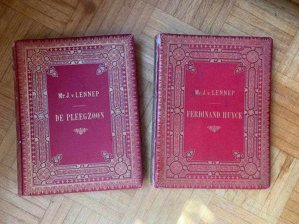 2 grote oudd boeken van Jacob van Lennep, Boeken, Ophalen of Verzenden