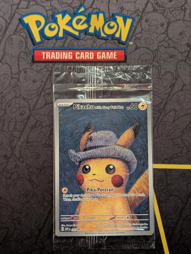 Pikachu van Gogh, Ophalen of Verzenden, Nieuw, Losse kaart