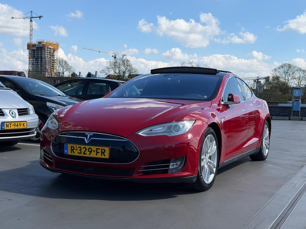 Tesla Model S 85D Base Pano Autopilot Camera PDC LMV Leer St, Auto's, Tesla, 390 km, Gebruikt, Zwart, 38 min