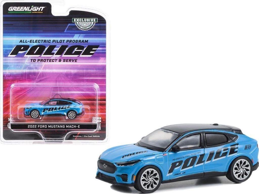2022 Ford Mustang Mach-E GT van Greenlight 1/64 police, Ophalen of Verzenden, Nieuw, Auto