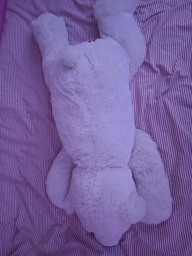 Grote witte knuffelbeer, Ophalen of Verzenden