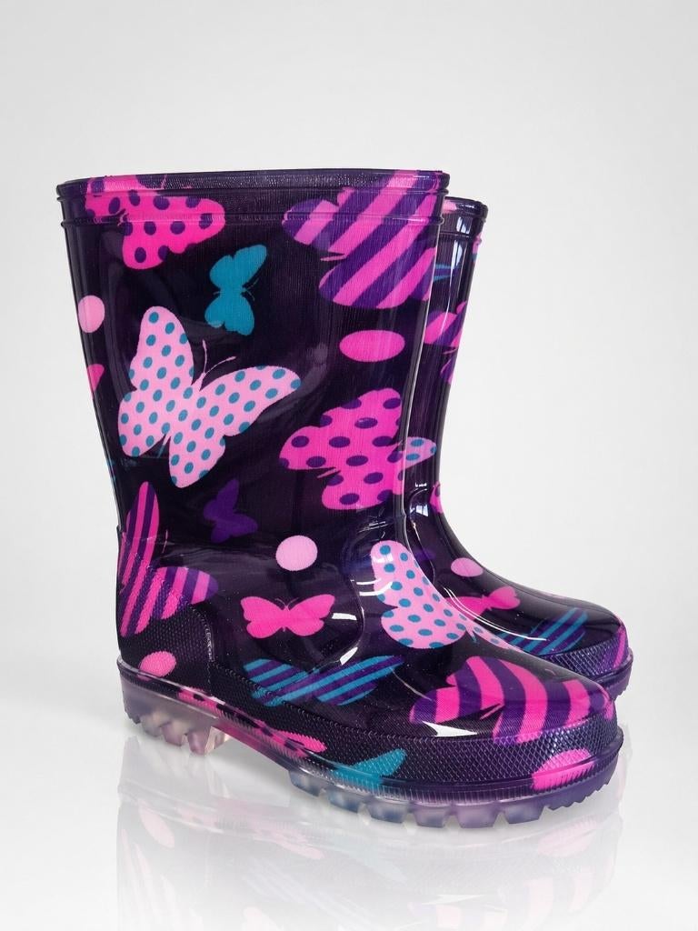 Partij regenlaarzen voor kinderen met LED lichtjes, Kinderen en Baby's, Kinderkleding | Schoenen en Sokken, Nieuw, Laarzen, Meisje