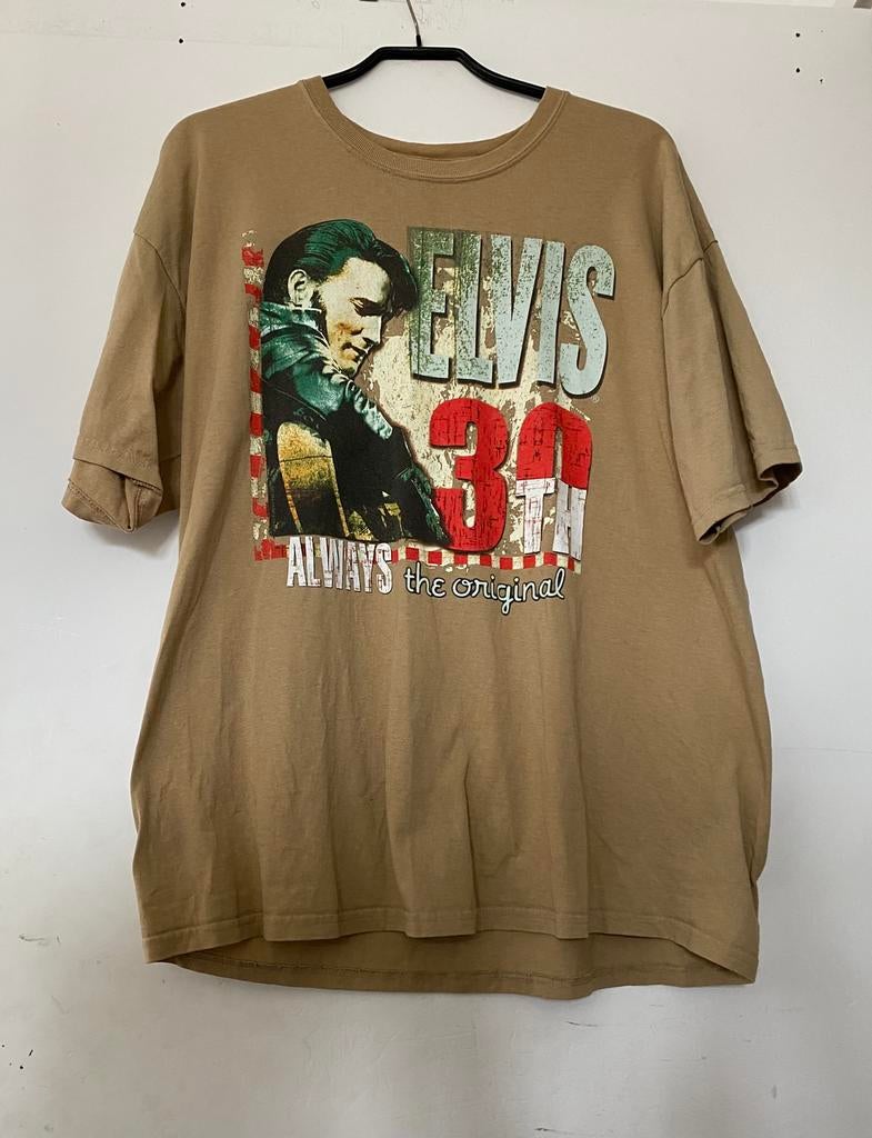 Elvis Presley shirt, Beige, Onbekend, Maat 56/58 (XL), Ophalen of Verzenden