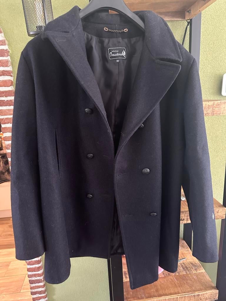 Michel Beaudouin peacoat, maat 54, Ophalen of Verzenden, Zo goed als nieuw, Maat 56/58 (XL), Blauw