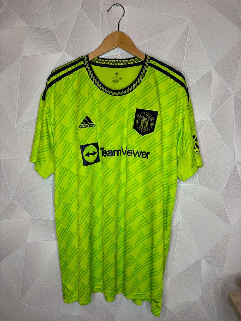 Manchester United 3de 2022/2023, Sport en Fitness, Voetbal, Zo goed als nieuw, Shirt, Maat XL, Ophalen of Verzenden