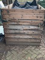 Aardappelkisten / grote houtkratten / hooibak / plantenbak, Ophalen, 100 cm of meer, Zo goed als nieuw, 60 cm of meer